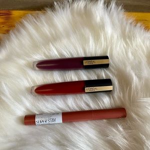 L’oreal Rouge Liquid Lipstick Matte Maybelline Ink Crayon